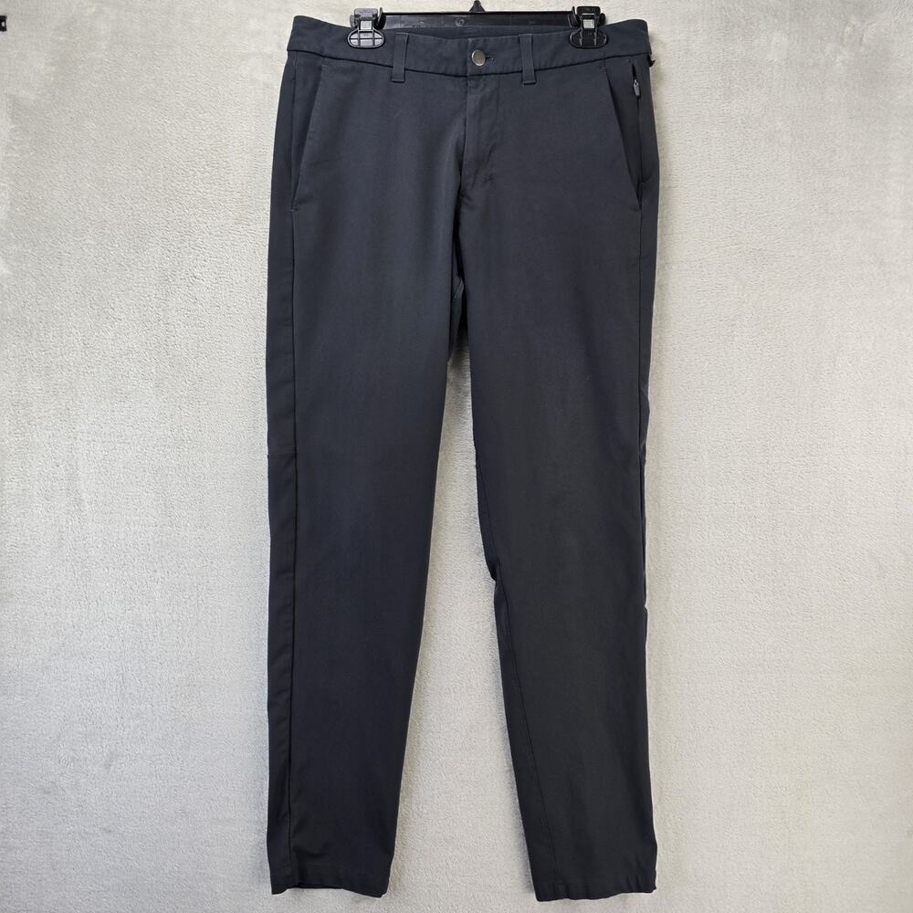 Lululemon Commission Pant Mens 32x31 Slim Warpstreme Obsidian Black LM5AF3S